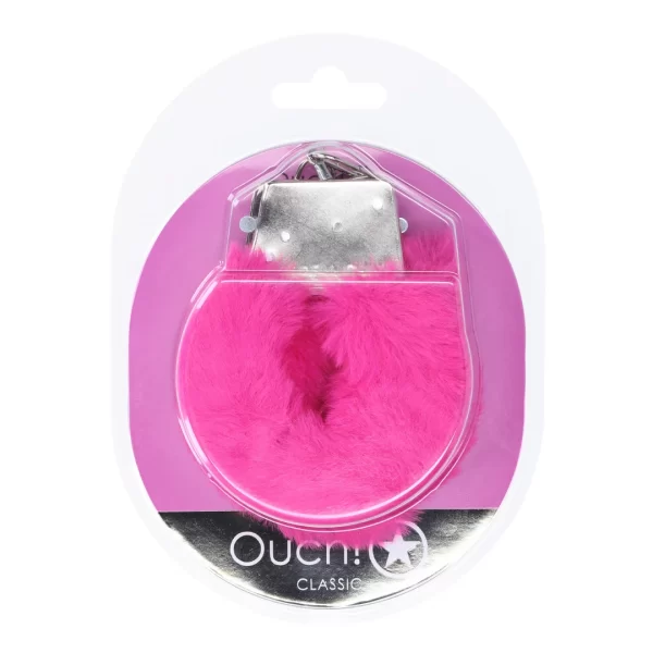 Ouch! Classic Fluffy Handcuffs Pink
