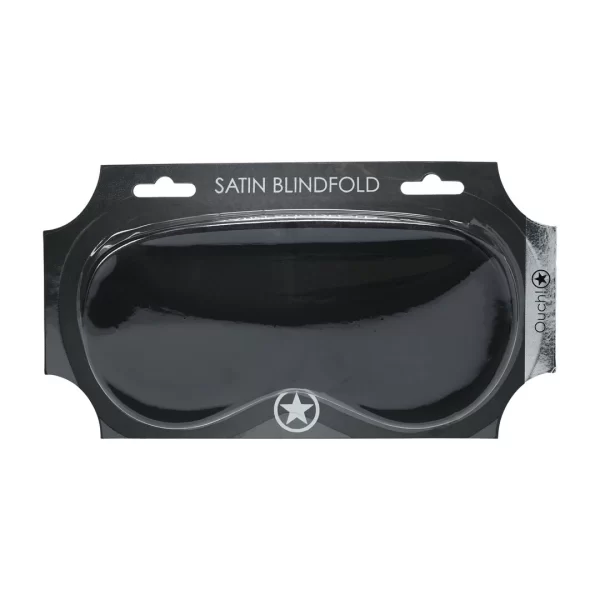 LoversPremium Satin Mask Black - Soft Adjustable Blindfold