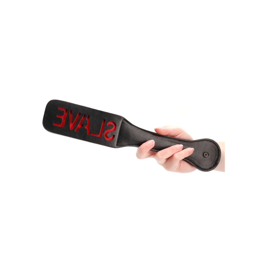 Ouch! Paddle SLAVE skorzane z tłoczonym napisem Ouch! Paddle SLAVE skorzane z tłoczonym napisem
