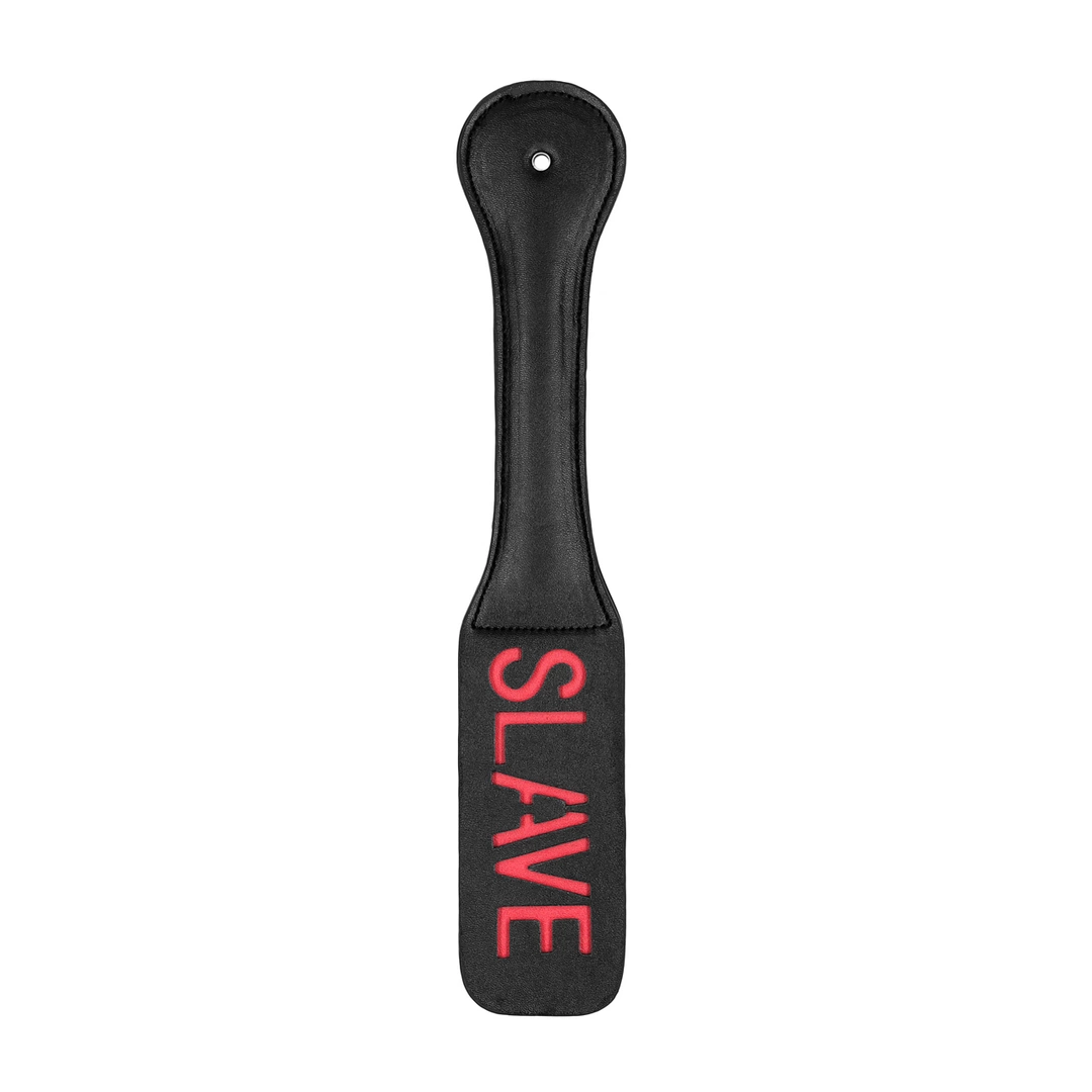 Ouch! Paddle SLAVE skorzane z tłoczonym napisem Ouch! Paddle SLAVE skorzane z tłoczonym napisem