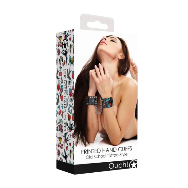 OUCH! Printed Adjustable Ankle Cuffs with Velcro Closure