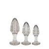 Shots Crystal Clear Acrylic Plug Set 3 Sizes Transparent Finish