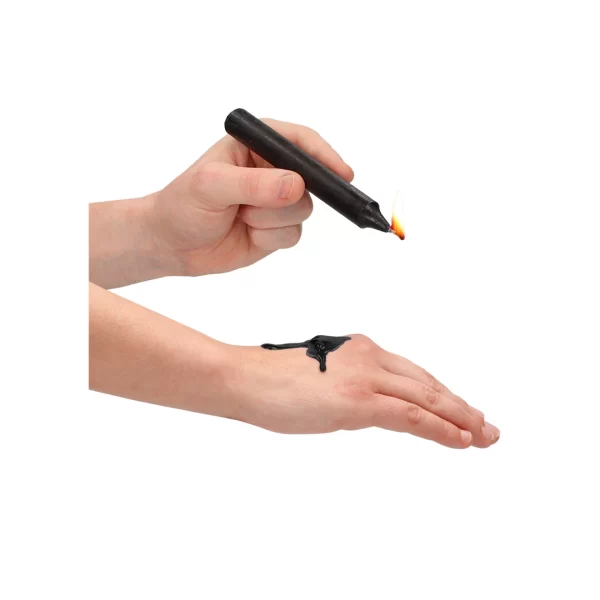 Ouch! Teasing Wax Candles Set - 4 Black Pieces