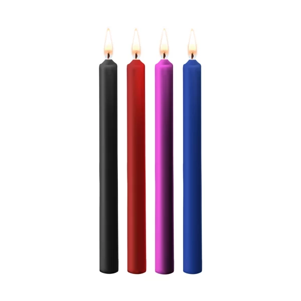 Ouch! Teasing Wax Candles Set - 4 Large Pieces