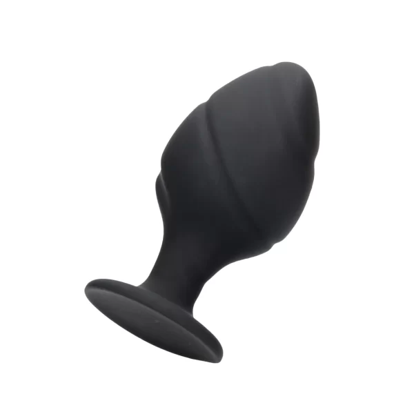 Swiwell Swirled Silicone Plug Set Black - Tapered Suction Base