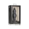 Shots Bubble Silicone Plug with Suction Base Black Medium