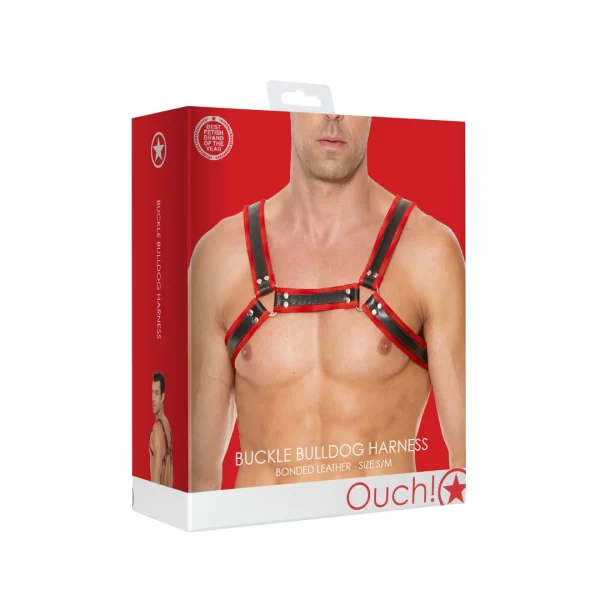 Kiotos Leather Bulldog Harness S/M