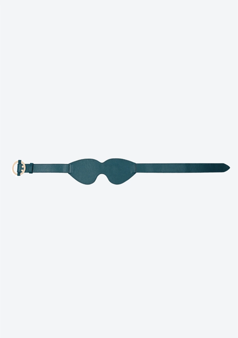 Ouch Halo Luxury Eye Mask - Elegant Faux Leather with Gold