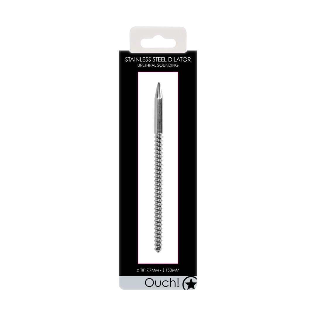Mystim Stainless Steel Ribbed Dilator 0.3/8 mm