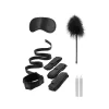 Bed Bindings Restraint System with Adjustable Velvet Cuffs &