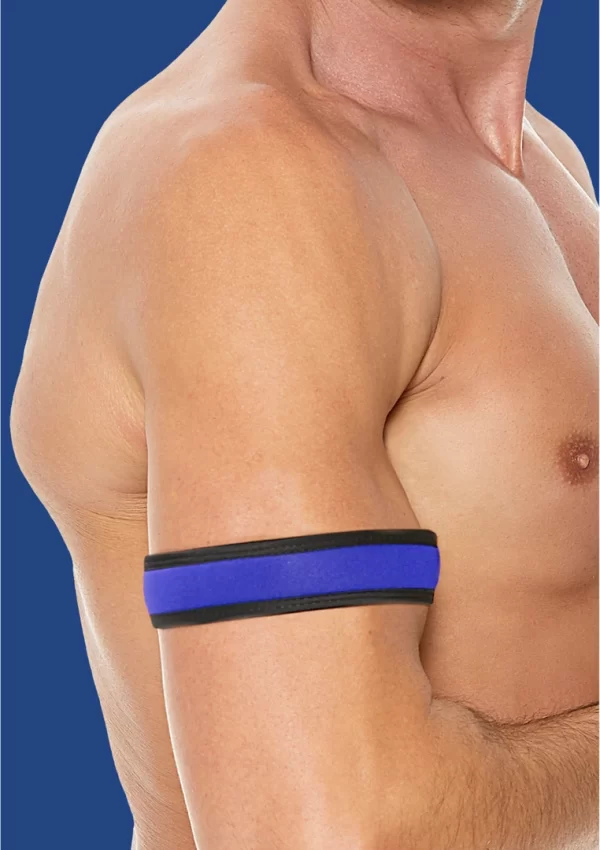 Ouch! Opaska neoprenowa na biceps - czarna