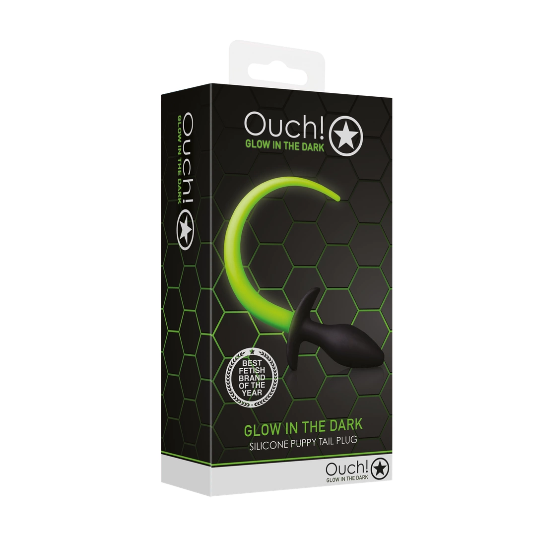 Ouch! Glow in the Dark - zatyczka analna fluorescencyjna