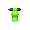 Shots Ouch! Glow in the Dark - model z wibrującą głowką - Anelma Ouch! Glow in the Dark Vibrating Intimate Head Device Green combines body-safe silicone and an ergonomic design for comfortable