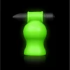 Ouch! Glow in the Dark Vibrating Intimate Head Device Green