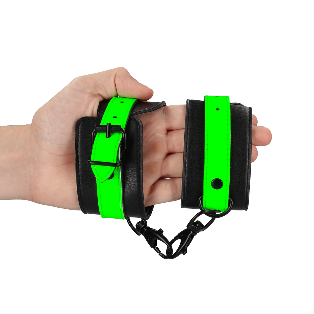 Ouch! Glow in the Dark - Mankiety na kostki fluorescencyjne regulowane