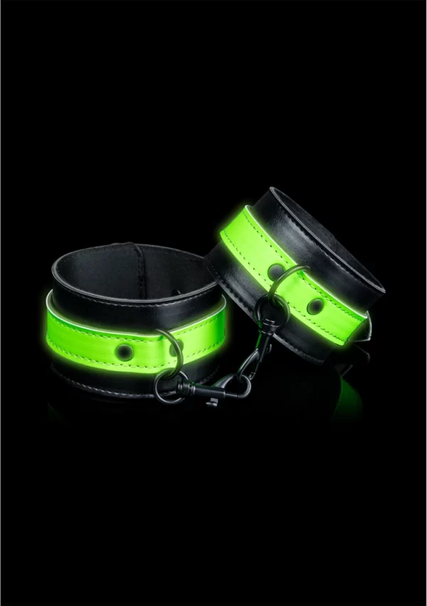 Ouch! Glow in the Dark - Mankiety na kostki fluorescencyjne regulowane