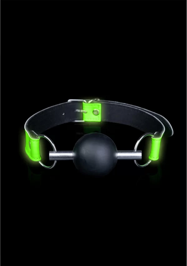 Ouch! Glow In The Dark - anatomiczny knebel kulkowy