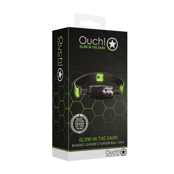 Ouch! Cylinder Gag Glow in the Dark