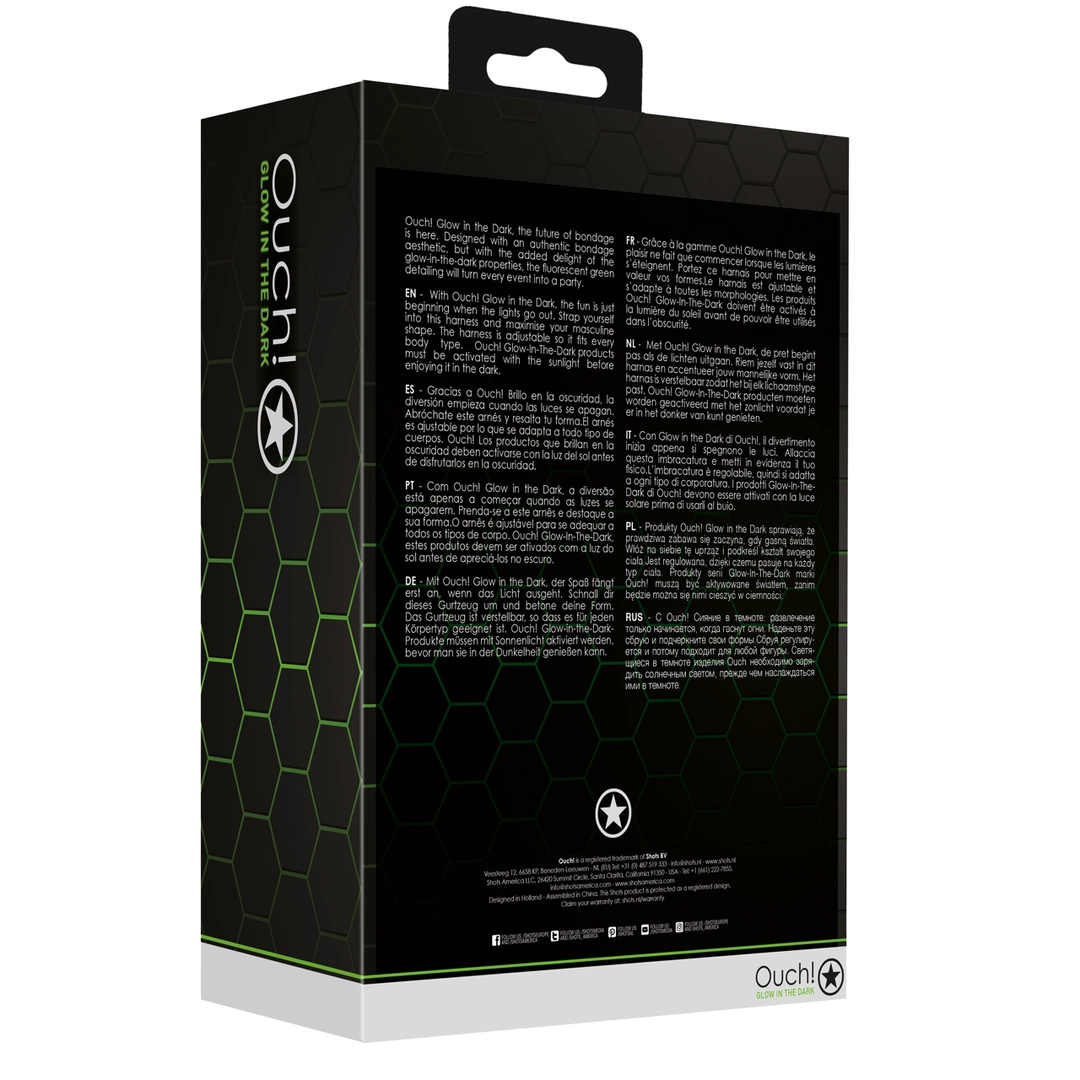 OUCH! Adjustable Biceps Band Glow in the Dark