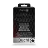 Ouch! Aluminum Intimate Gem Plug Medium - Silver & Crystal Accent. Butt plug
