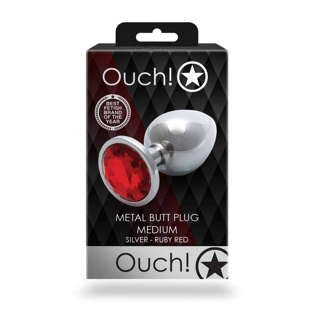 Ouch! Aluminum Intimate Gem Plug Medium