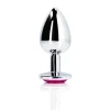 OUCH! Heart Gem Metal Plug Medium - Elegant Jewel-Encrusted Design