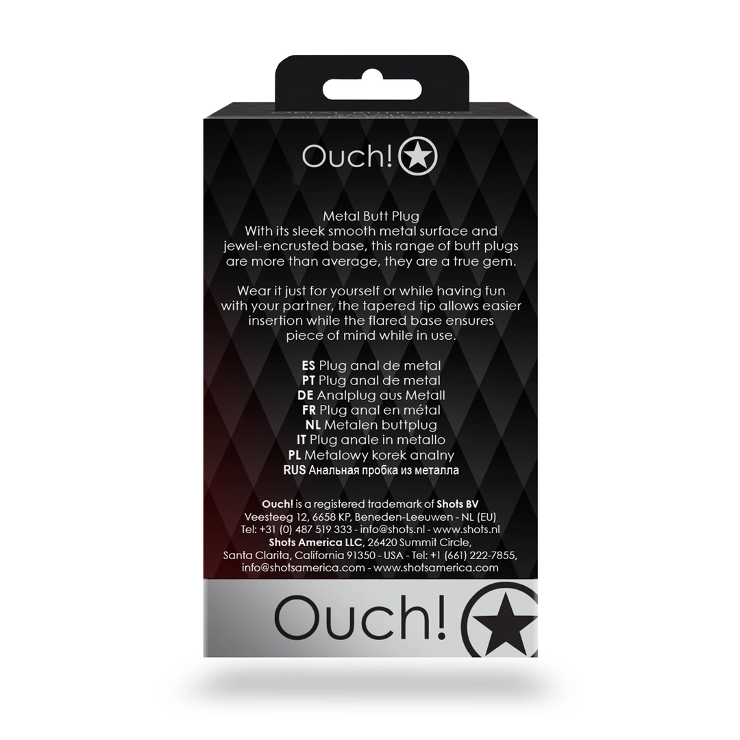 Ouch! Heart Gem Metal Plug Medium