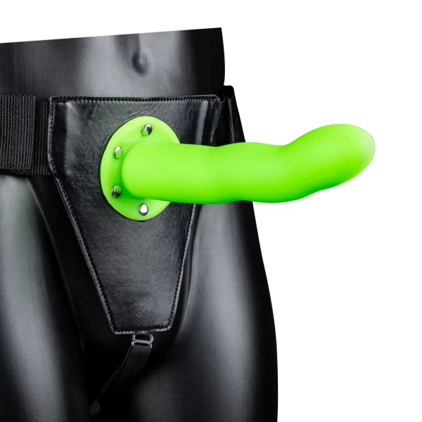 Ouch! Hollow Strap-On świecący w ciemności 20 cm