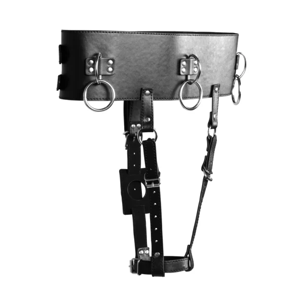 EasyToys Adjustable Belt with Wand Holder & Restraint Rings