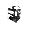 Ouch! Adjustable Leather Head Harness with Zippered Mouth