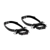 Shots Kneeling Thigh Cuff Set Black
