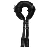 Ouch! Adjustable Padded Thigh Sling with Hand Cuffs Black - Anelma Ouch! Adjustable Padded Thigh Sling with Hand Cuffs Black
