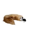 EasyToys Fox Tail Plug Brown - Metal Intimate Accessory with Fluffy Tail