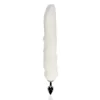 Sinner Gear Fox Tail Plug White - Metal Accessory with Faux Fur Tail. Butt plug. See functions
