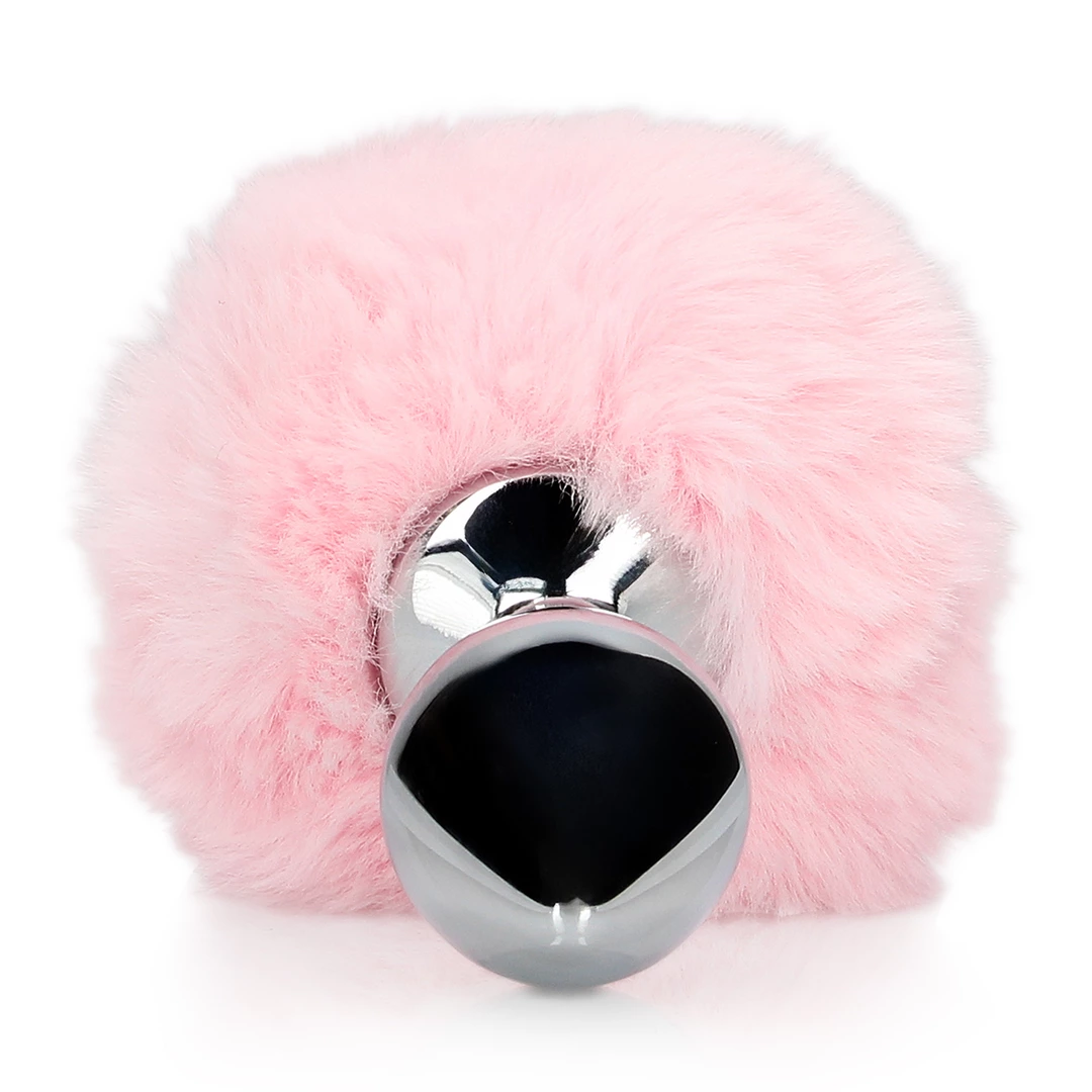 SINNER Gear Metal Intimate Plug with Pink Bunny Tail