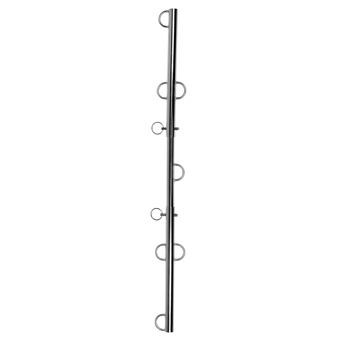 Ouch! Adjustable Spreader Bar Silver with Multiple Hooks 70