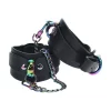 Ouch! Venice Collection Kajdanki Skorzane Czarny Iridescent Design