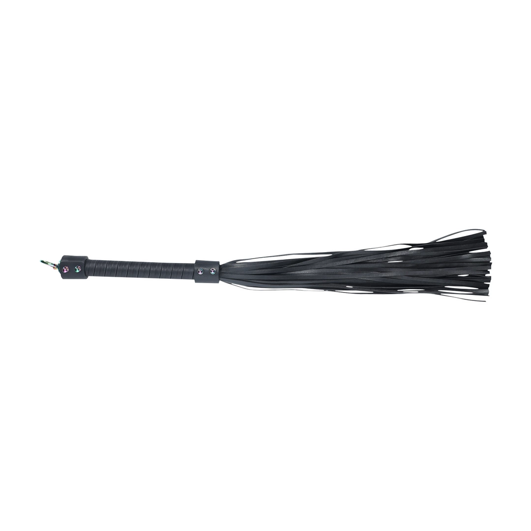 Ouch! Venice Collection Flogger Black - Anelma Ouch! Venice Collection Flogger Black