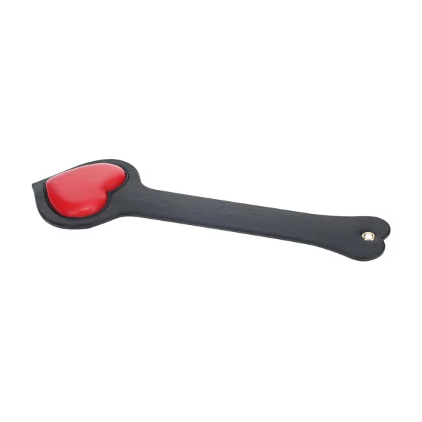 OUCH! Milan Collection Paddle czarno-czerwony skorzany elegancki