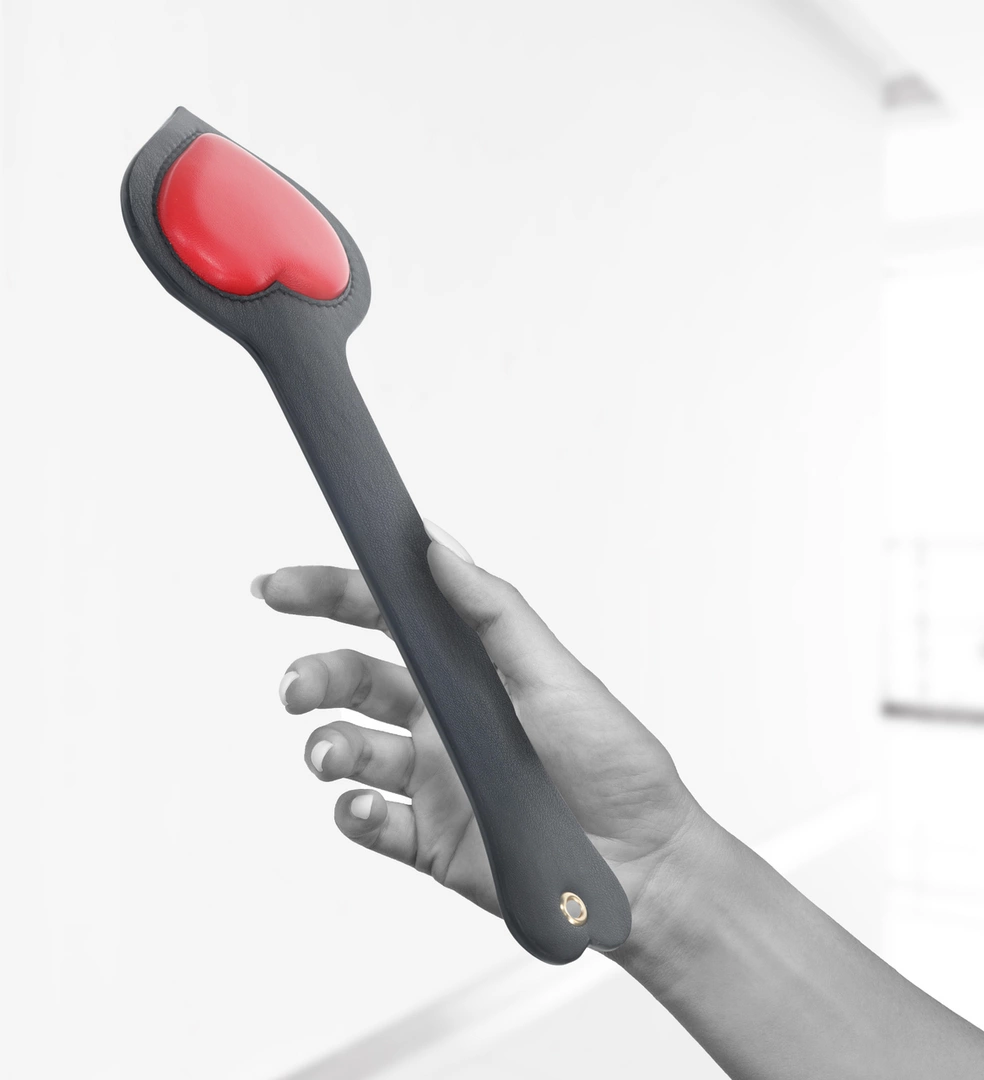Ouch! Milan Collection Paddle Black/Red Ouch! Milan Collection Paddle Black/Red