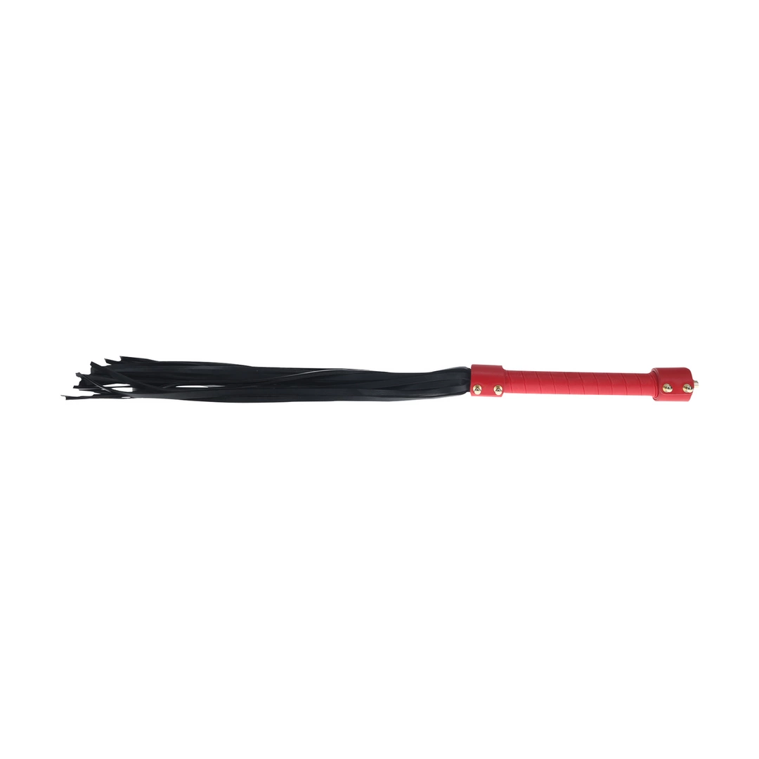 Ouch! Milan Collection Intimate Impact Flogger Black/Red