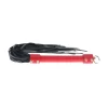 Ouch! Milan Collection Flogger Black/Red - skorzany model z designerskim wykoÅ„czeniem