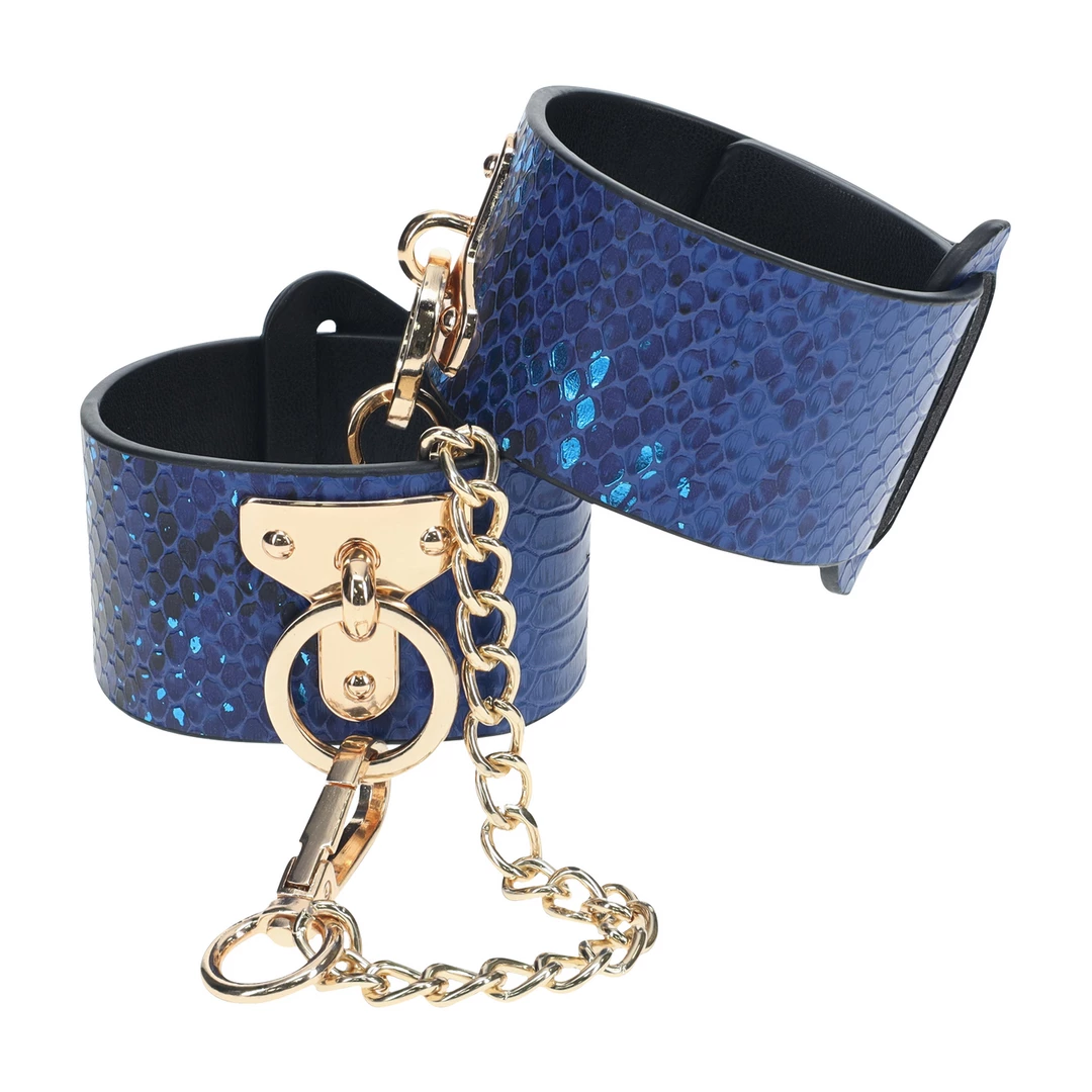 Ouch! Florence Collection Adjustable Handcuffs Blue