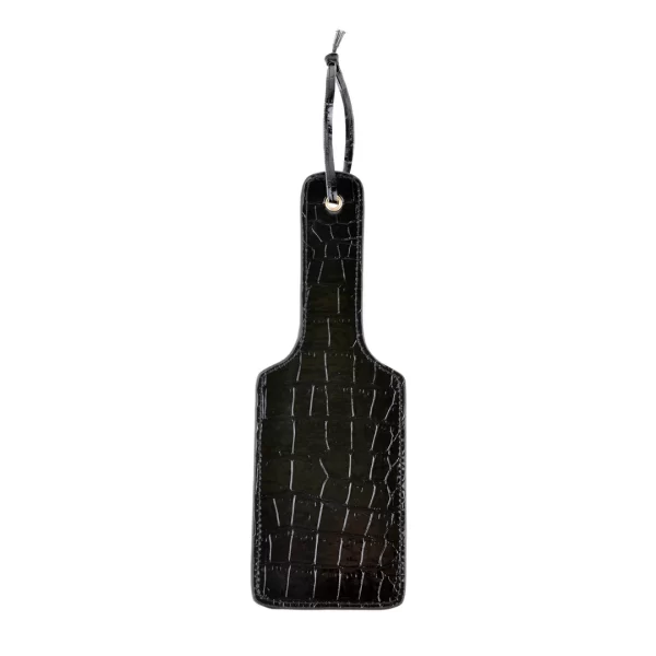 Pipedream Fetish Fantasy Gold Paddle czarna tekstura croc skora