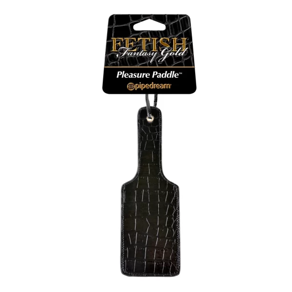 Pipedream Fetish Fantasy Gold Premium Paddle Black Textured