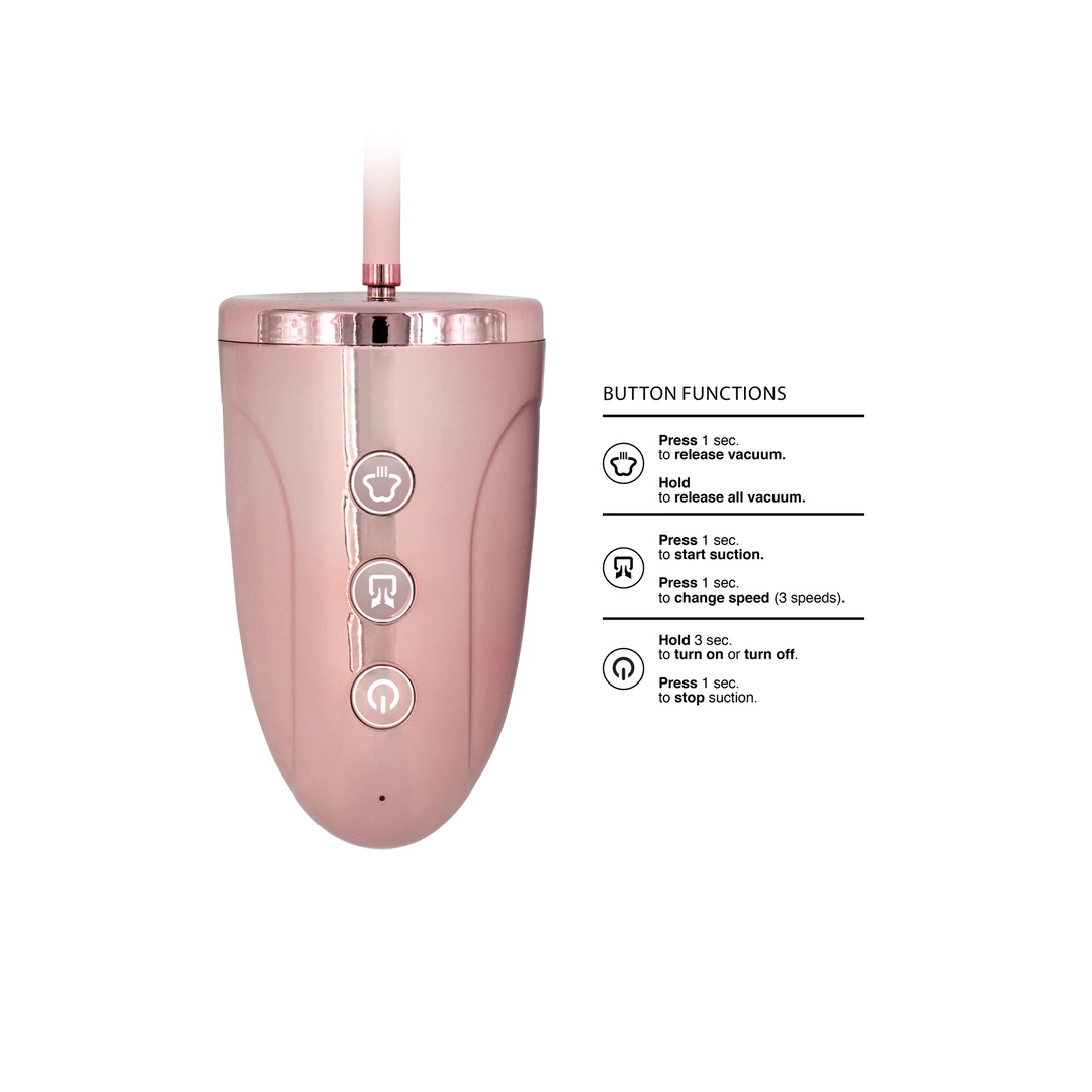 Shots Universal USB Rechargeable Vacuum Pump Head 3-Speed