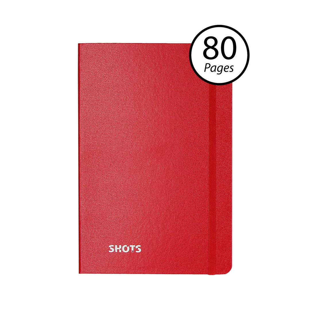 Shots Notebook Elegant Black A5 - Premium Hardcover Journal