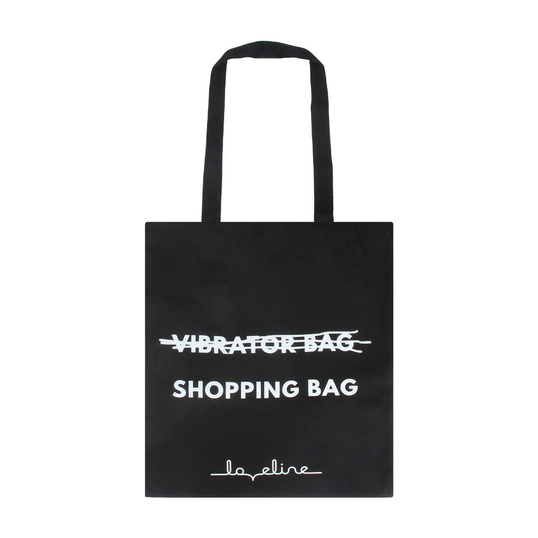 Loveline Tote Bag Eco-Friendly Reusable Shopping Model - Black