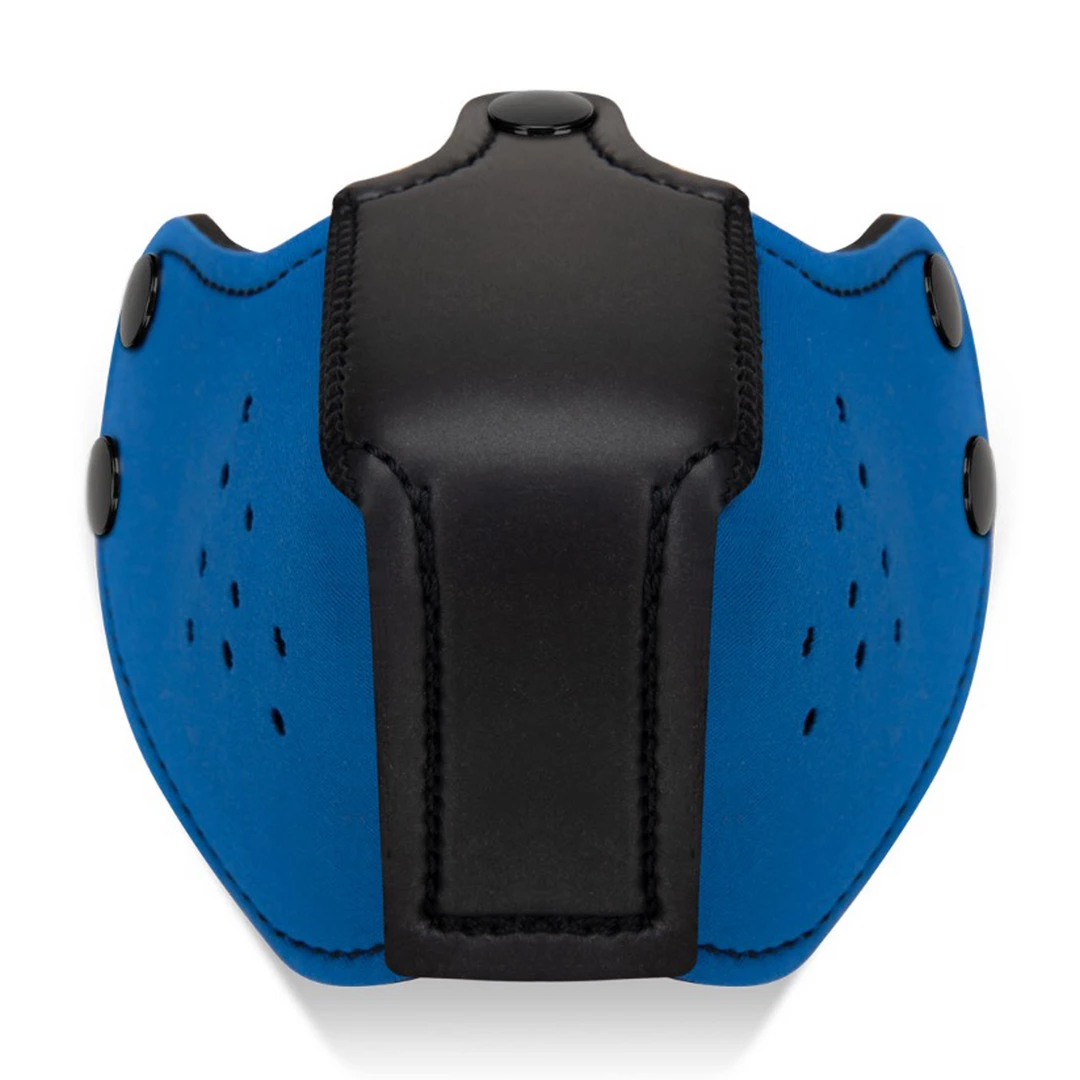 Ouch! Puppy Muzzle Blue - Adjustable Neoprene Pet Role Mask