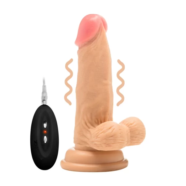 RealRock Wibrujący model anatomiczny z pilotem 15 cm